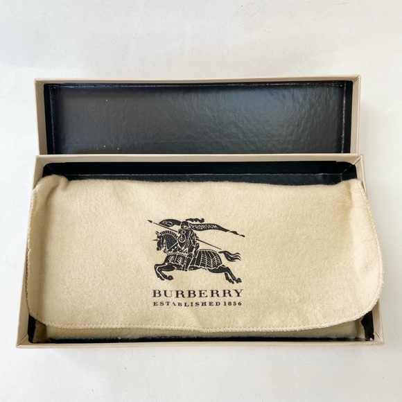 Burberry Horseferry Check and Black Leather Continental Wallet w/Box and Dustbag - Picture 14 of 17